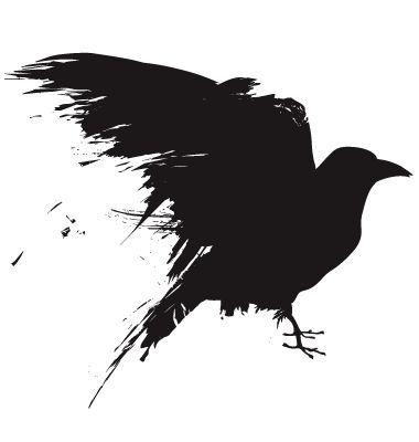 Black Crow Logo - Raven Silouette | Black Formal | Crow, Raven, Crows ravens