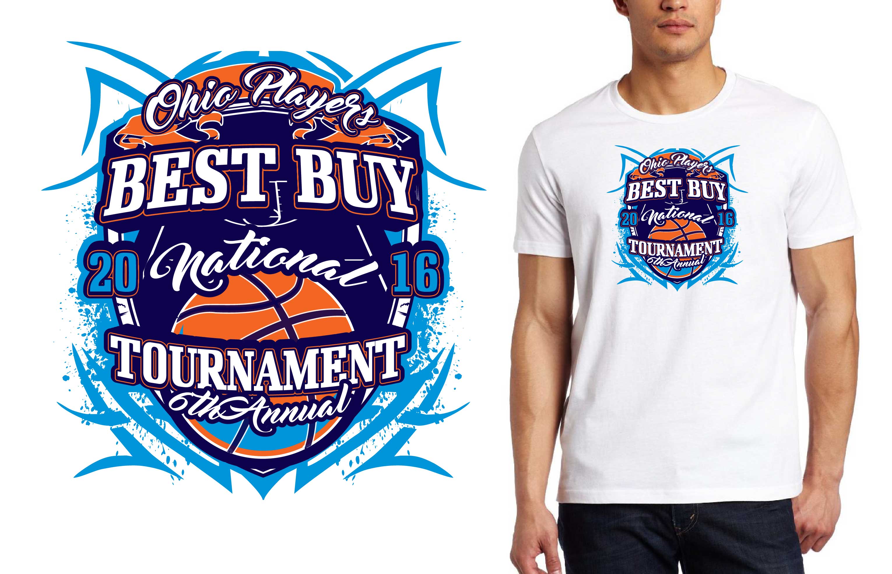 Top Basketball Logo - 2016 Best Buy National Tournament, vector artwork, logo for tshirt ...