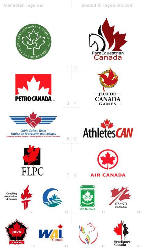 Canadian Leaf Logo - Canadian logo set / 53 Canadian logos - Logoblink.com