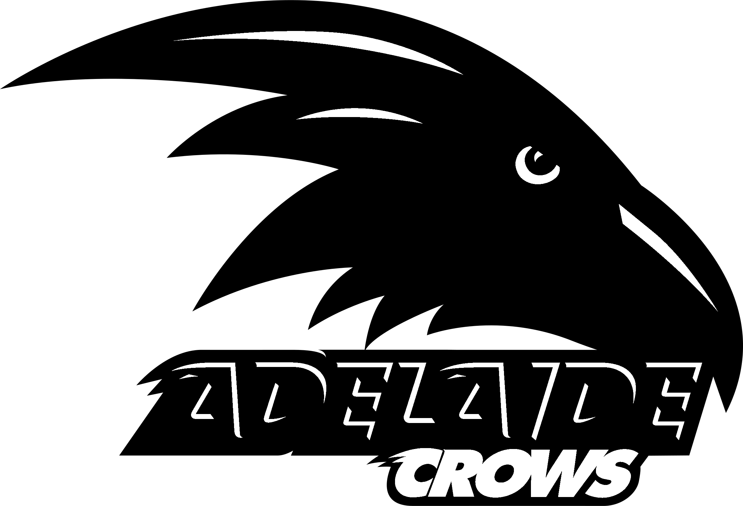 Black Crow Logo - Adelaide Crows Logo PNG Transparent & SVG Vector - Freebie Supply