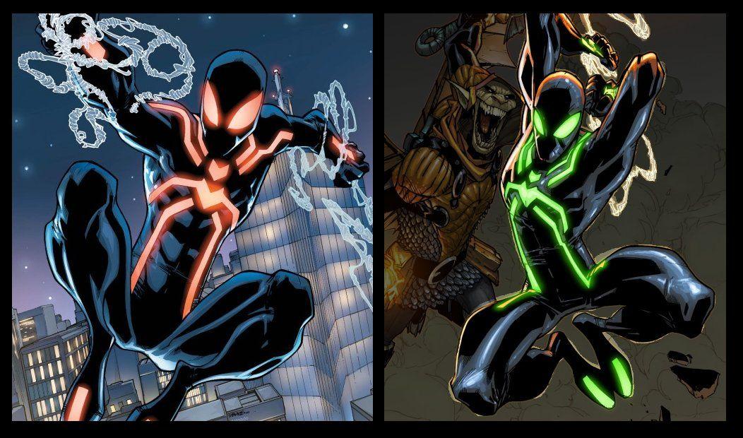 Green and Black Spider-Man Logo - Stealth Costume