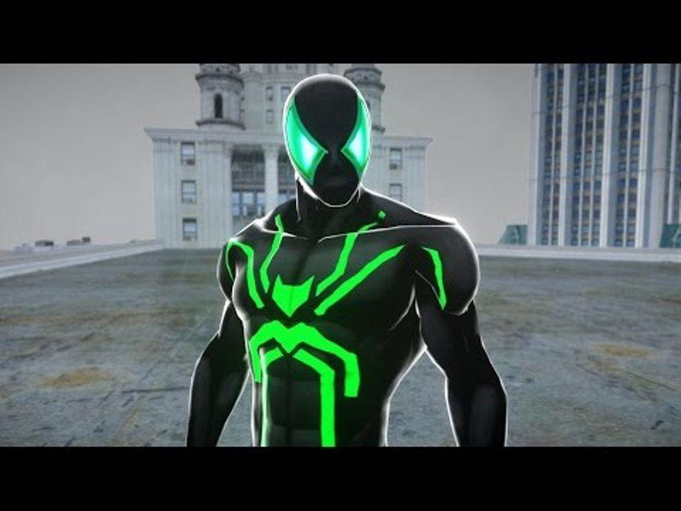 Green and Black Spider-Man Logo - Green & Black Spiderman Man Suit