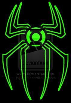 Green and Black Spider-Man Logo - Best Spidey symbols image. Spider verse, Marvel