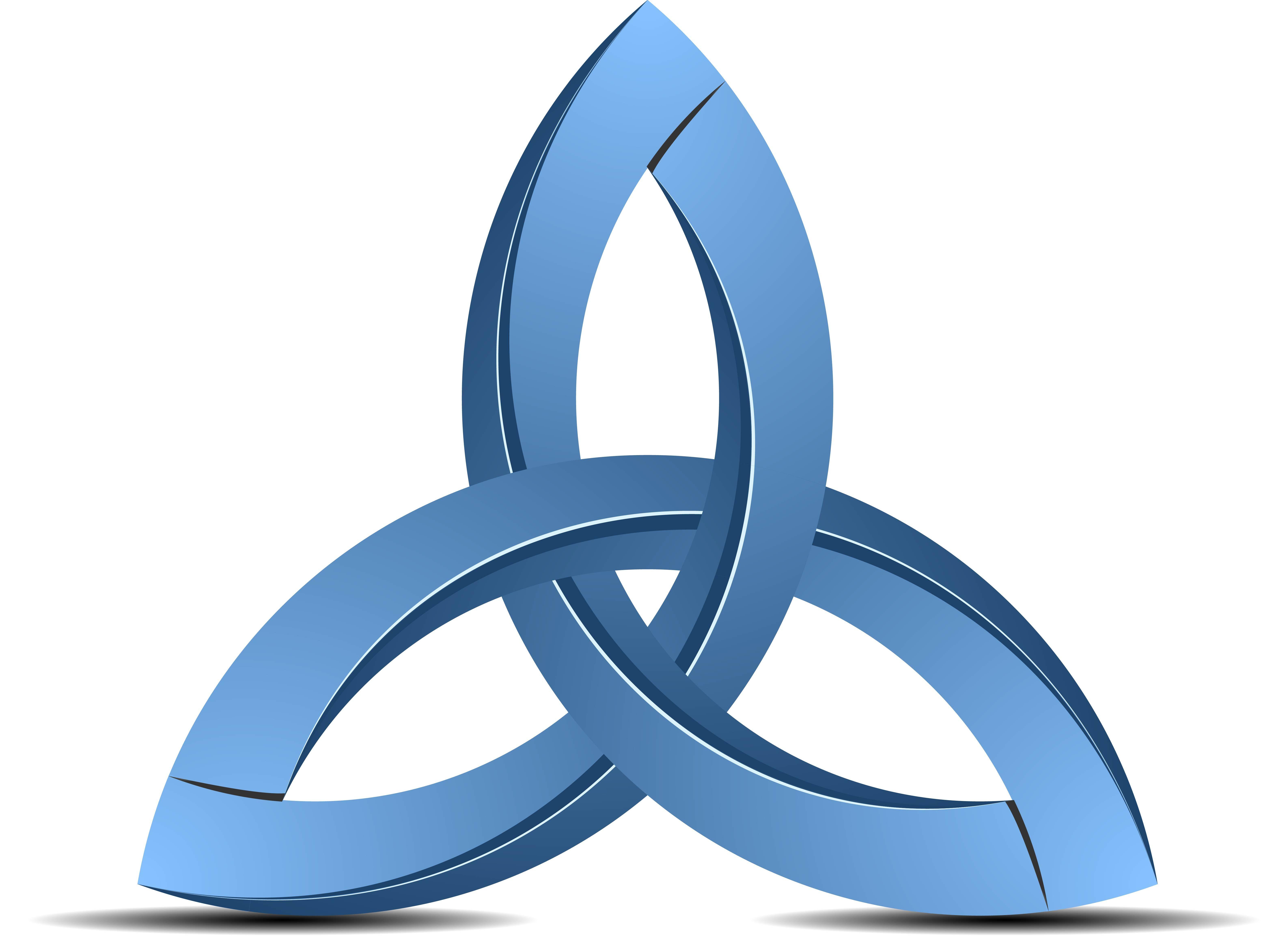 Trinity Symbol Logo - Trinity 3D sign. Hoshana Rabbah BlogHoshana Rabbah Blog