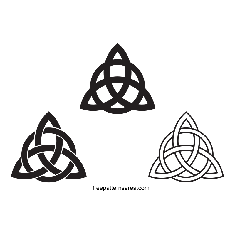 Trinity Symbol Logo - Celtic Triquetra Symbol Jewelry Project | FreePatternsArea