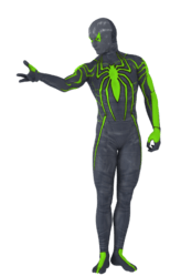 Green and Black Spider-Man Logo - Hiram67's Spider-Man Second Skins for M4 - Poser and Daz Studio Free ...