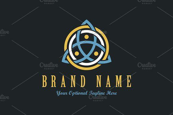 Trinity Symbol Logo - Triquetra Trinity Knot Logo Logo Templates Creative Market