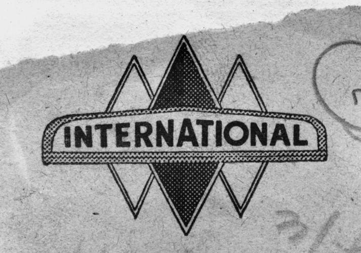 Three Diamond Logo - Negative - International Harvester, Three Diamond Logo, 1946