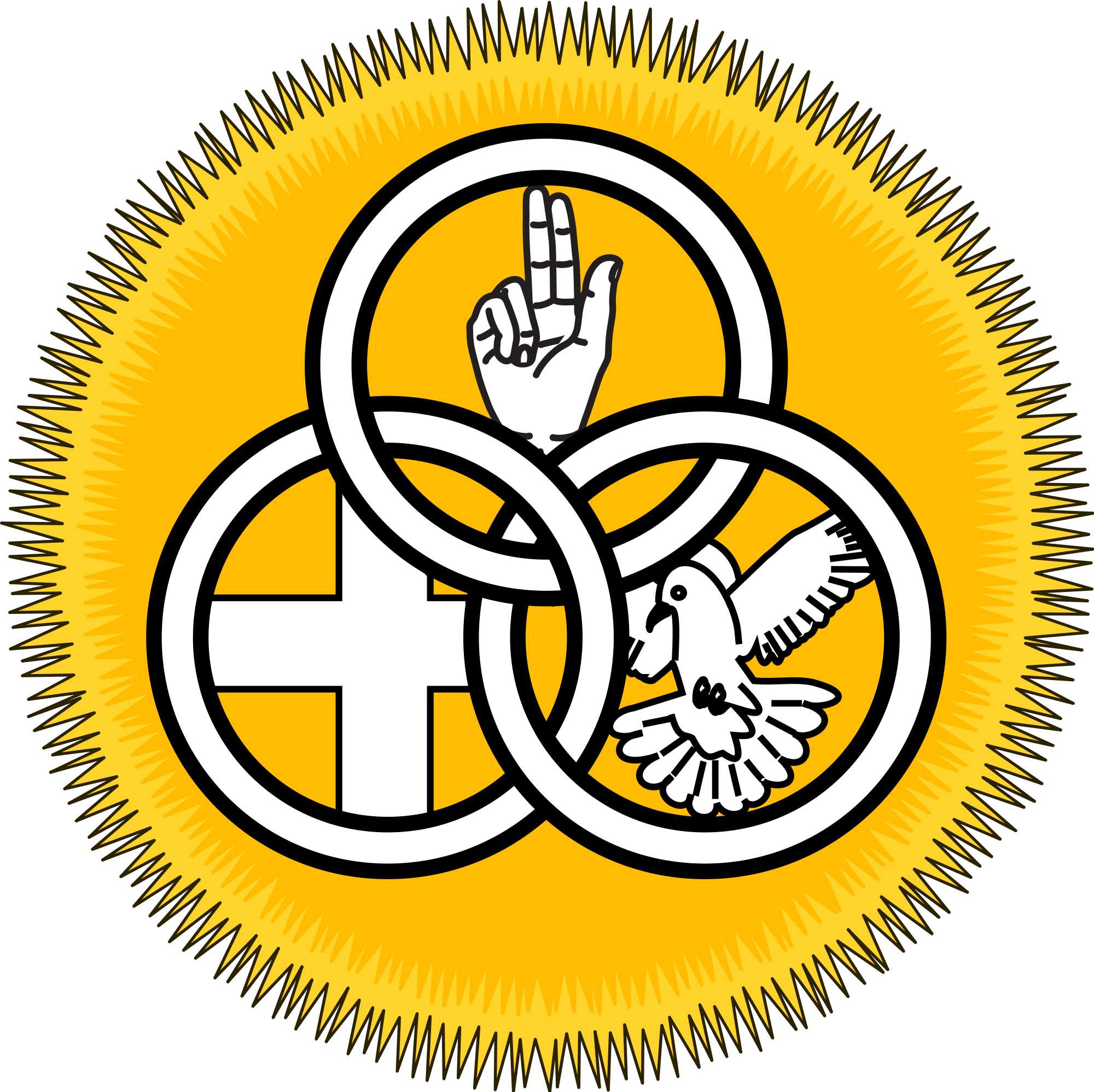 Trinity Symbol Logo - Society of Our Lady of the Most Holy Trinity badge.svg