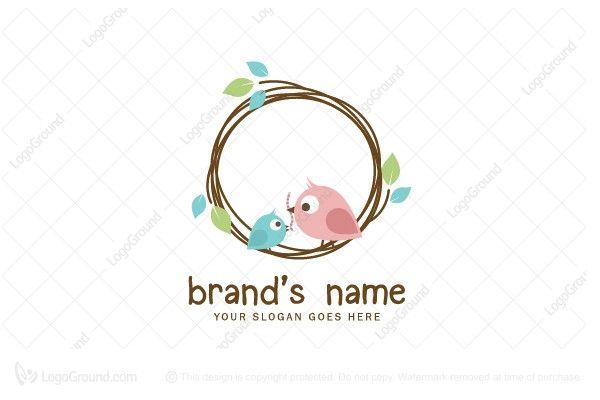 Bird Nest Logo - Little Bird Nest Logo