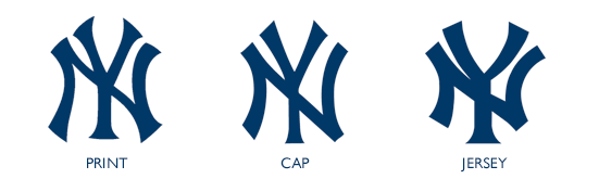 New York Yankees Logo - Differences In The New York Yankees Logo - Artifacting