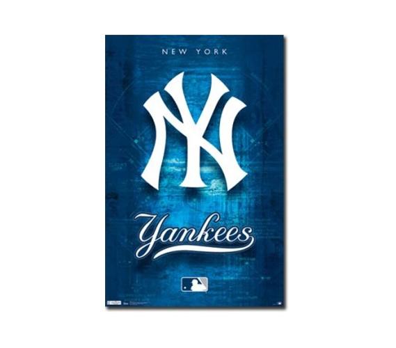 New York Yankees Logo - New York Yankees Logo Poster College Dorm Supplies Must Have Dorm