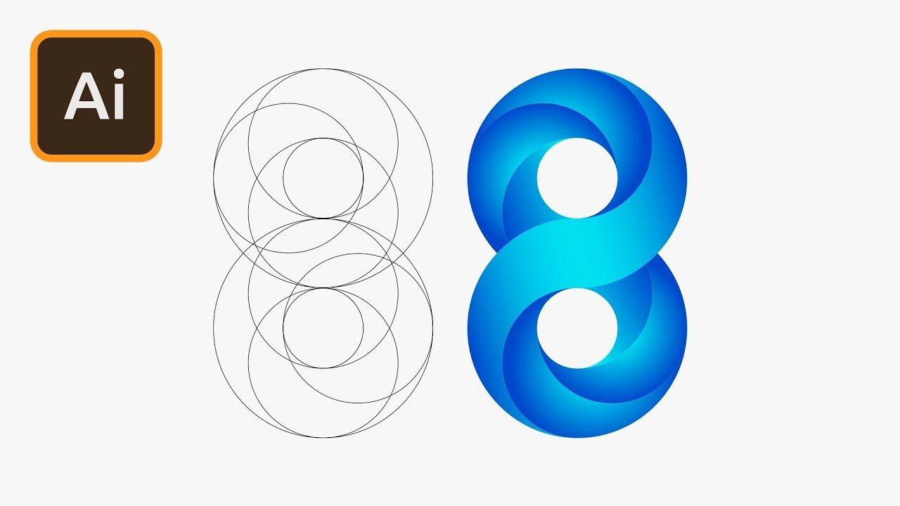 Swirl N Logo - Swirling Infinite Logo Design in Illustrator - YouTube