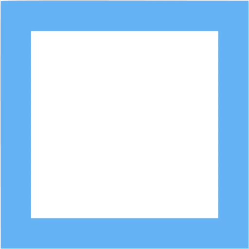 Blue White Square Logo - Tropical blue square outline icon - Free tropical blue shape icons