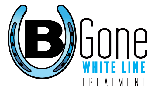 Blue and White Line Logo - About B Gone White Line Treatment - Developed by Professional Farriers