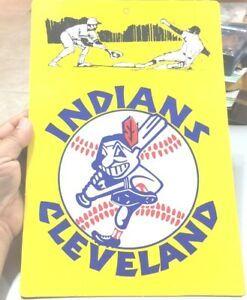 Indians Old Logo - Vintage 1970's Fleer CLEVELAND INDIANS Big Signs Old Logo MLB ...