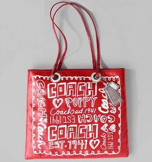 Coach Poppy Logo - Coach Poppy Graphic Logo Printed Canvas Bag who wear