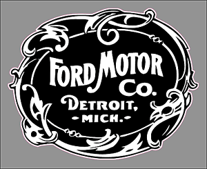 Ford Motor Logo - Vintage Ford Motor Company Logo Premium Vinyl Decal Sticker 6 ...