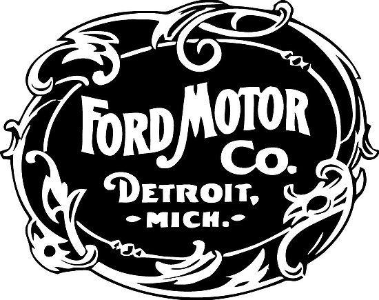 Vintage Ford Logo - Ford Motor Co Vintage Logo Photographic Prints