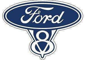 Vintage Ford Logo - Vintage Ford V8 8 Sales Genuine Parts Emblem Decal BEST | eBay