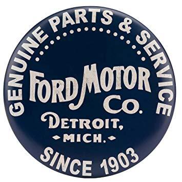 Vintage Ford Logo - Amazon.com: Open Road Brands Ford Vintage Logo Button Sign: Home ...
