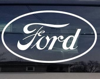 Vintage Ford Logo - Ford logo sticker