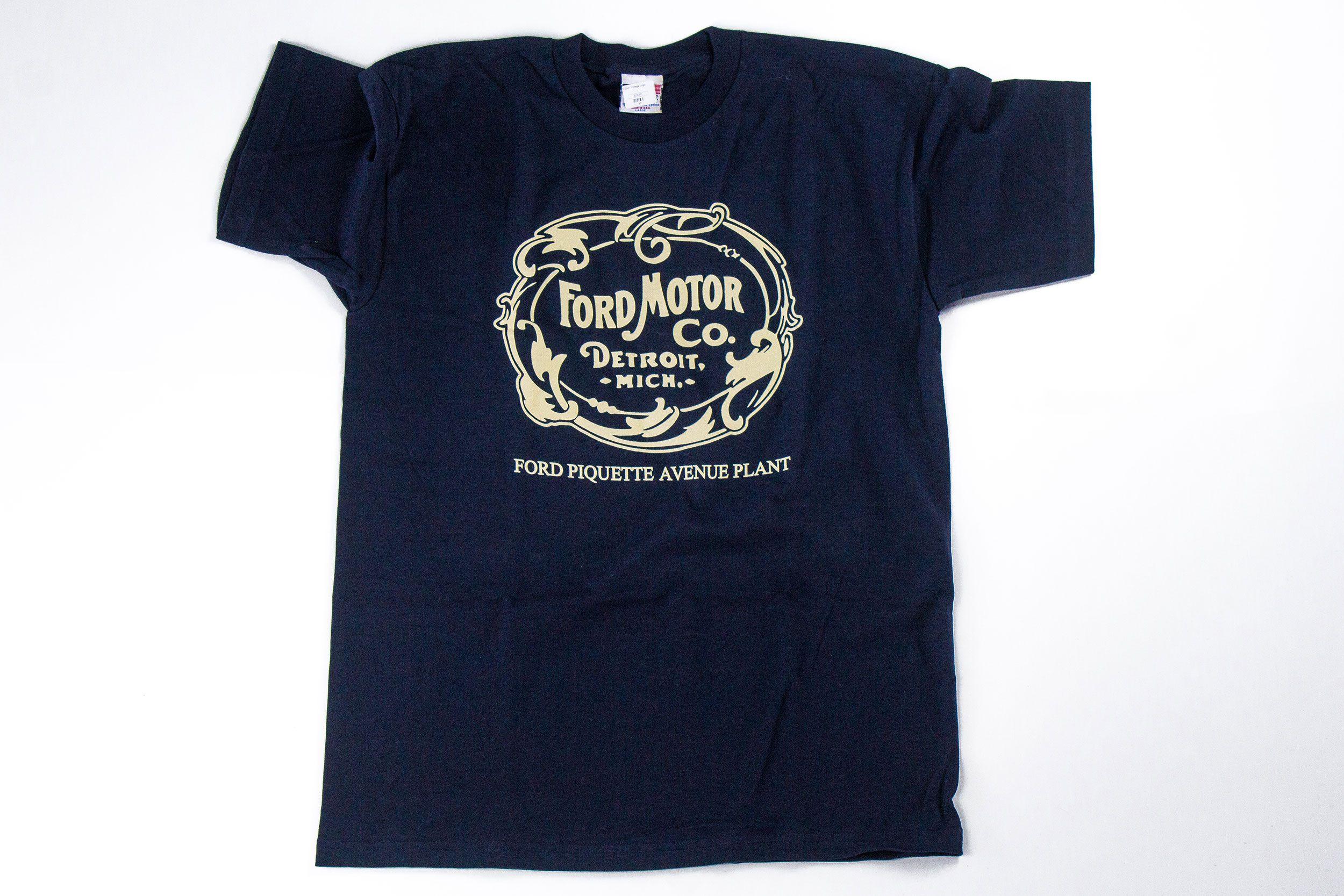 Ford Motor Logo - Ford Motor Company Vintage Logo T-Shirt | Ford Piquette Avenue Plant