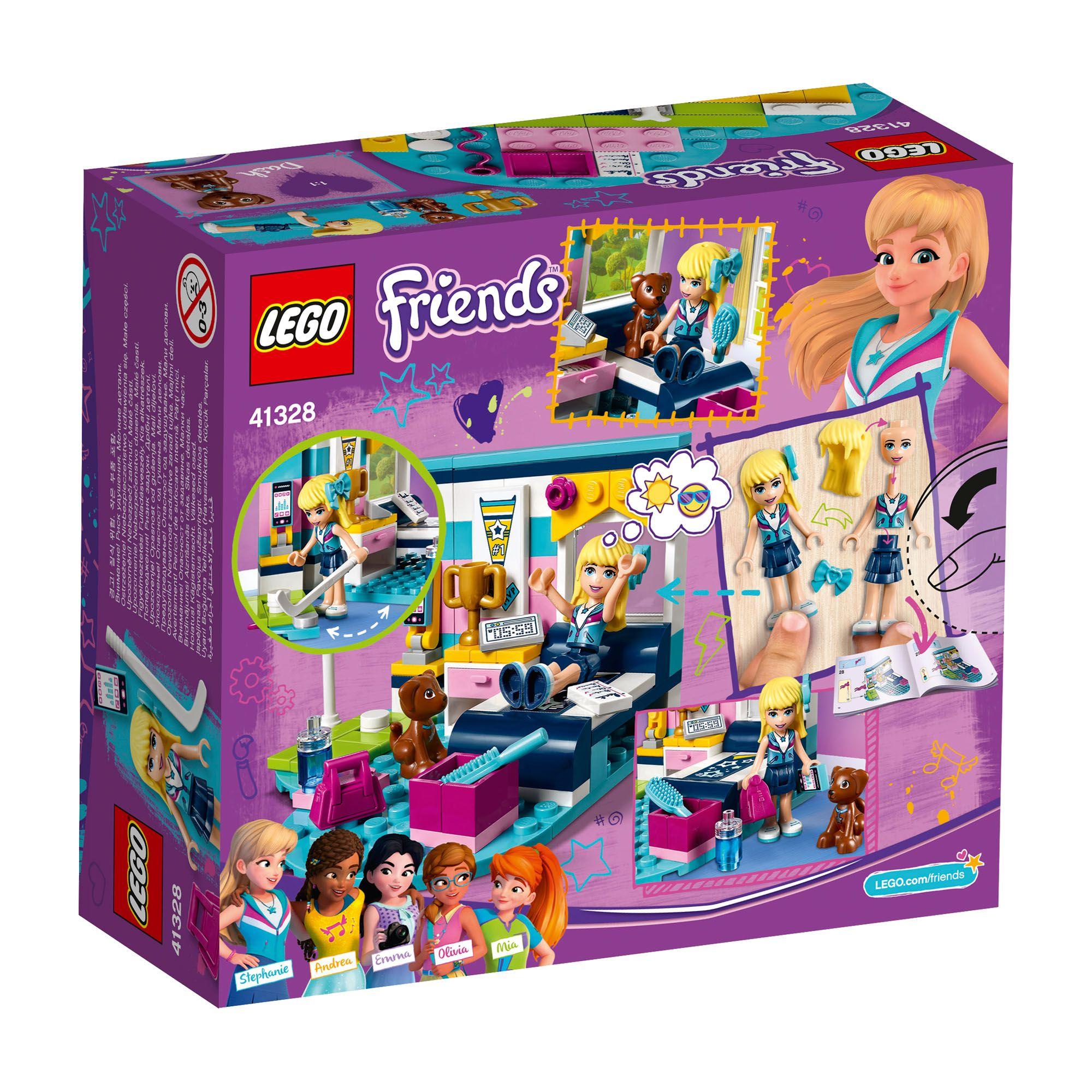 LEGO Friends Logo - 41328 LEGO Friends Stephanie's Bedroom 95 Pieces Age 6+ New Release ...