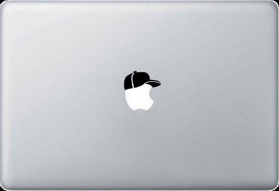 Cover Apple Logo - Baseball Cap Apple Logo Cover Laptop Vinyl Decal Sticker