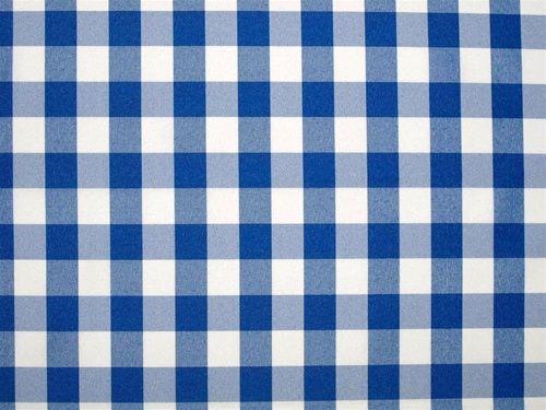 Spuare White and Blue Logo - White and Blue Village Square Checkered 72 Inch Tablecloth Fabric