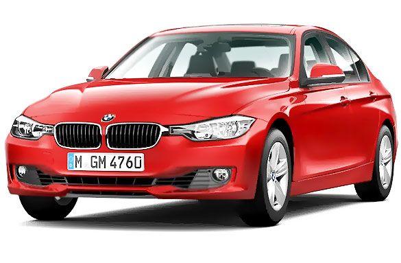BMW Red Car Logo - BMW 3 Series Colours, 3 Series is 10 Colour in India-Ecardlr