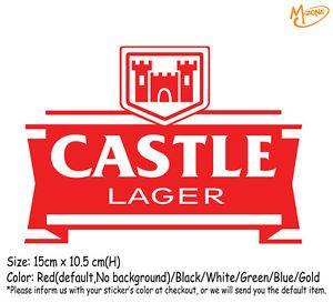 Castle Beer Logo - CASTLE BEER LOGO Wall Stickers 15cm Reflective Decal Business Signs ...