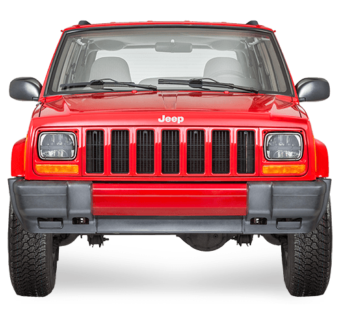 Jeep XJ Grill Logo - 1984-2001 Jeep Cherokee XJ Replacement Parts | Quadratec