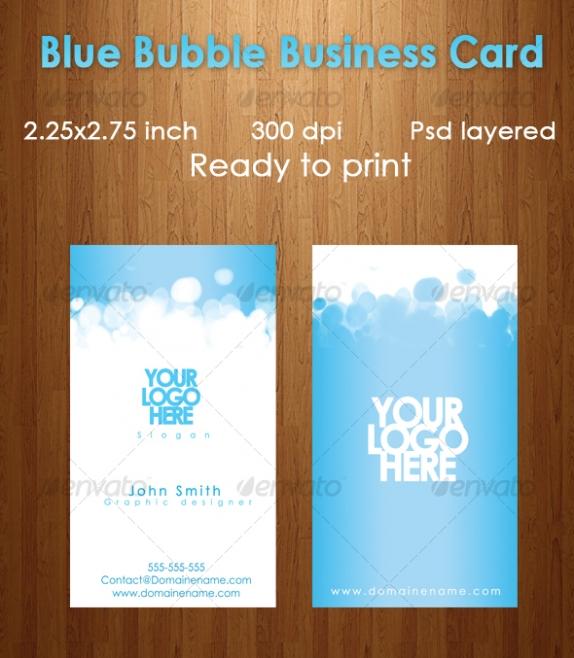 Blue Bubble Logo - Cardview.net – Business Card & Visit Card Design Inspiration Gallery ...