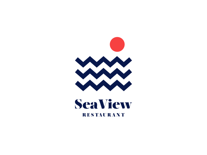 Sea View Logo - SeaView Restaurant logo by Paweł Durczok | Dribbble | Dribbble