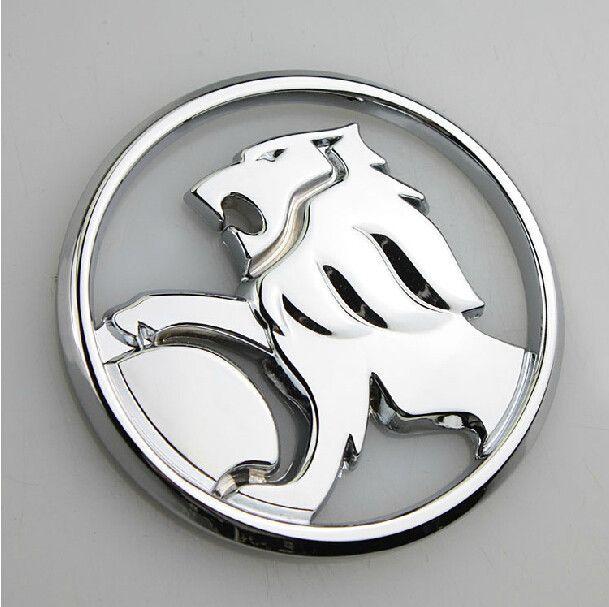 Lion Car Logo - Auto Decoration 9.5cm Metal 3D Round Lion Logo Car Sticker Emblem ...