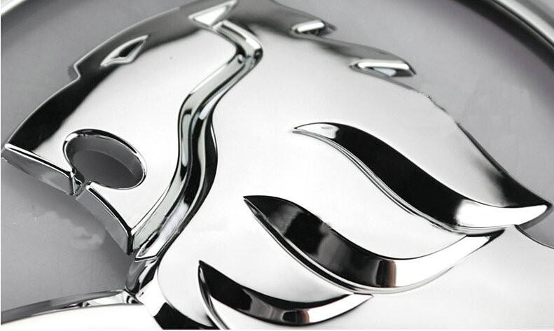 Metal Lion Logo - Auto Decoration 9.5cm Metal 3D Round Lion Logo Car Sticker Emblem ...