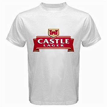 Castle Beer Logo - Castle Lager beer Logo New White T-Shirt Size 
