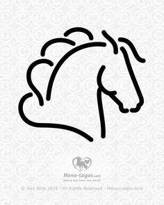 Great Horse Head Logo - Best My Horse Graphics image. Horse logo, Horse art, Horses