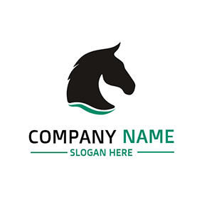 Black Horse with Gold Shield Logo - Free Horse Logo Designs | DesignEvo Logo Maker
