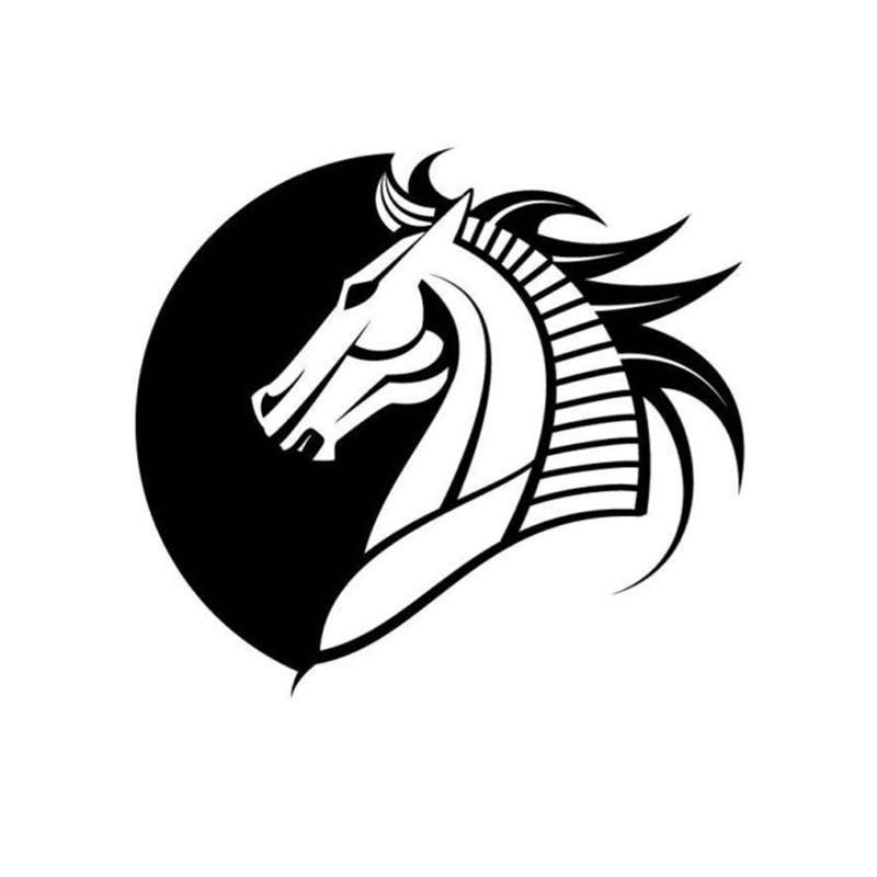 Great Horse Head Logo - 2019 Horse Head Logo Car Sticker Alkenyl Car Packaging Accessories ...