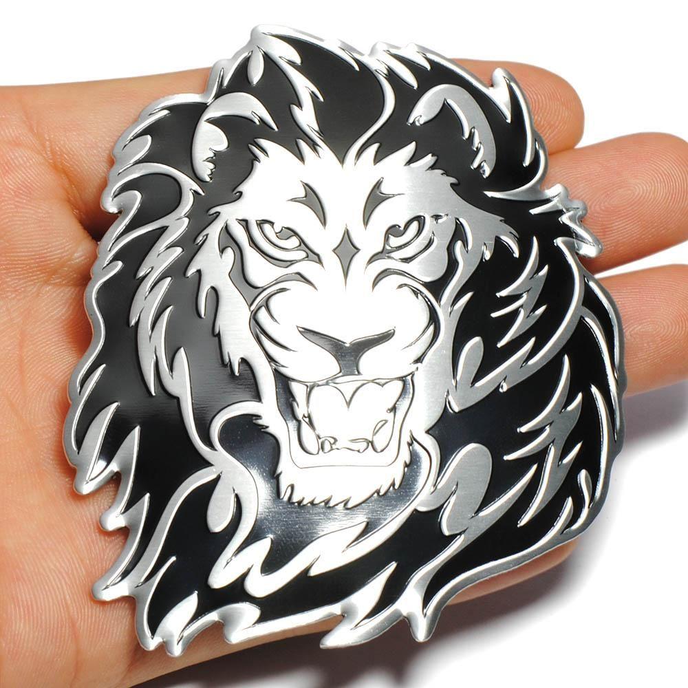 Lion Auto Logo - Car Decoration Animal Stickers Logo Metal 3D Creative Lion