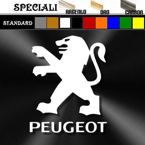 Lion Auto Logo - adesivo sticker PEUGEOT LION LOGO prespaziato, auto, moto, casco ...