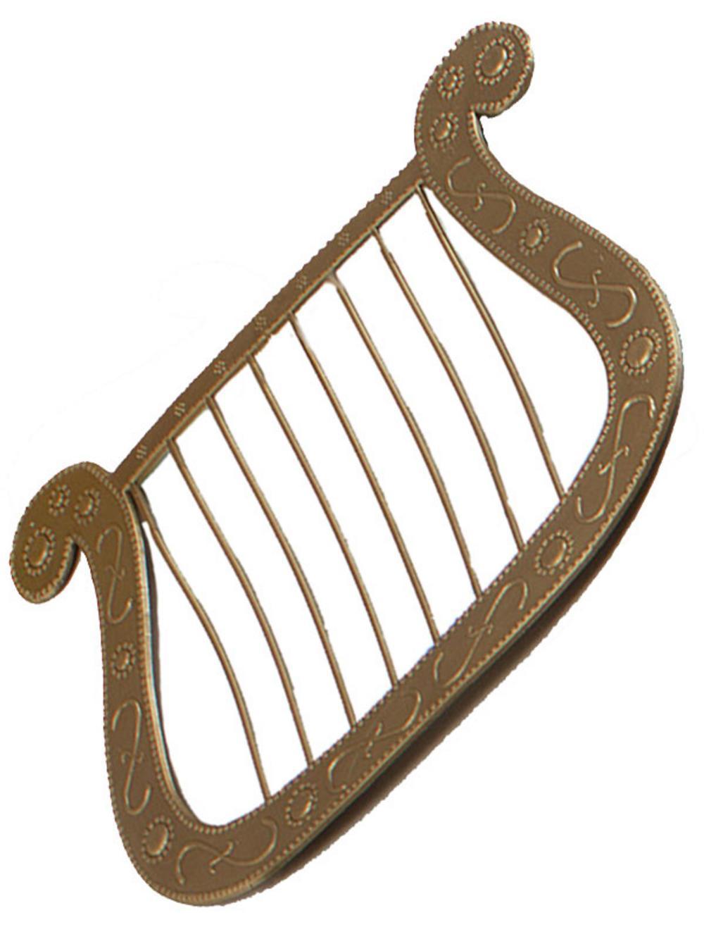 Angel Harp Logo - Angel Harp, Gold | magicboxfancydress.com