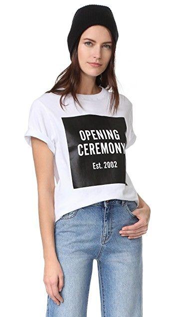 Opening Ceremony Logo - Opening Ceremony OC Logo Short Sleeve Tee