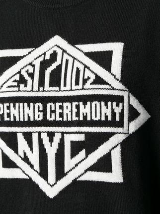 Opening Ceremony Logo - Opening Ceremony logo knit jumper $250 - Buy Online - Mobile ...