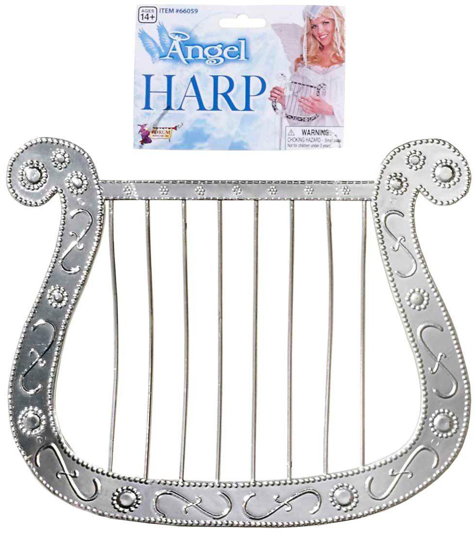 Angel Harp Logo - Angel Harp Silver Plated - Mystique Costumes
