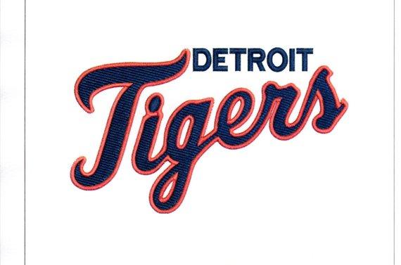 Detroit Tigers Logo - Embroidery Designs Detroit Tigers Logo Tigers Word Logo 5x7 | Etsy