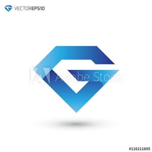 Diamond G Logo - Abstract Diamond Overlap Letter G Logo - Buy this stock vector and ...