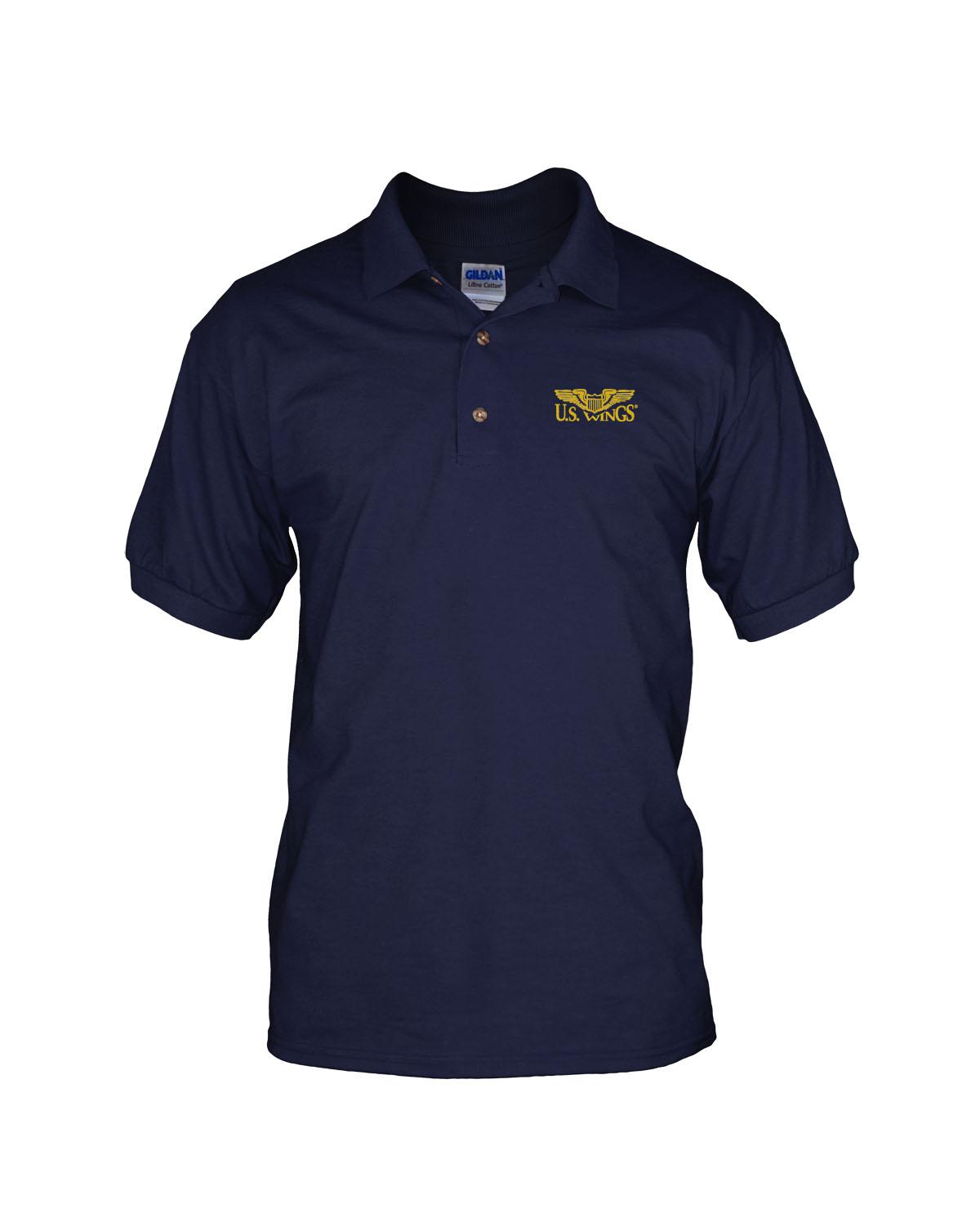 Polo Shirts with Logo - US Wings Logo Polo Shirt - US Wings